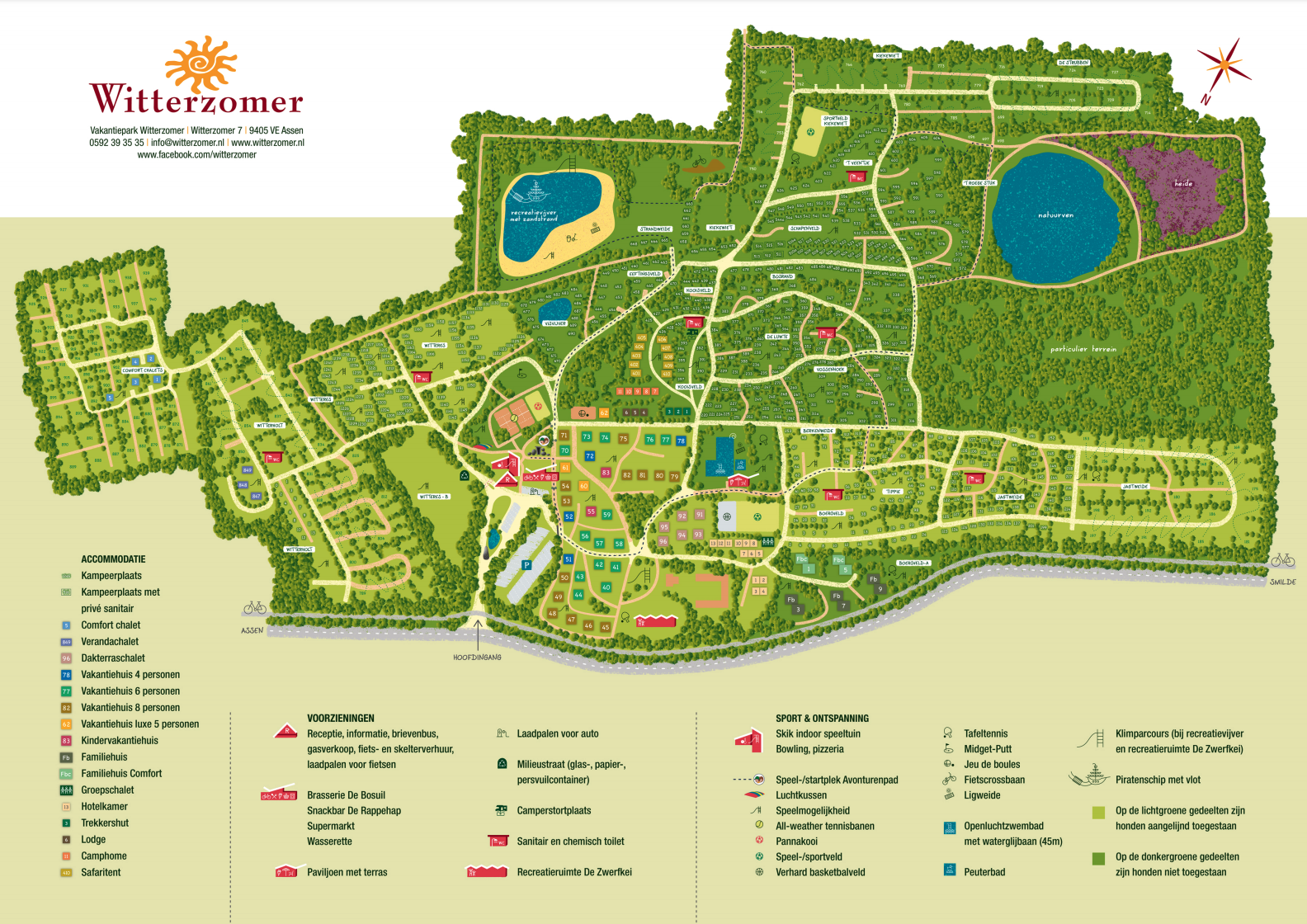 Map of Holiday Resort Witterzomer