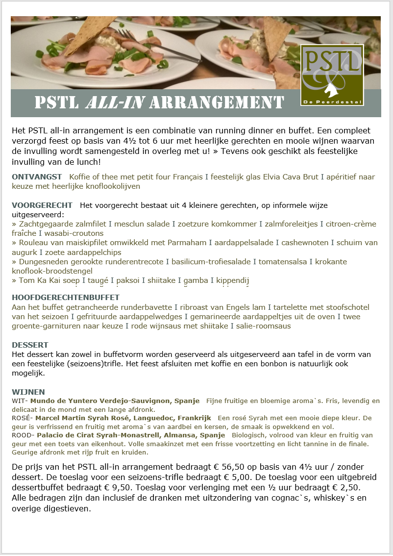 PSTL all-in arrangement