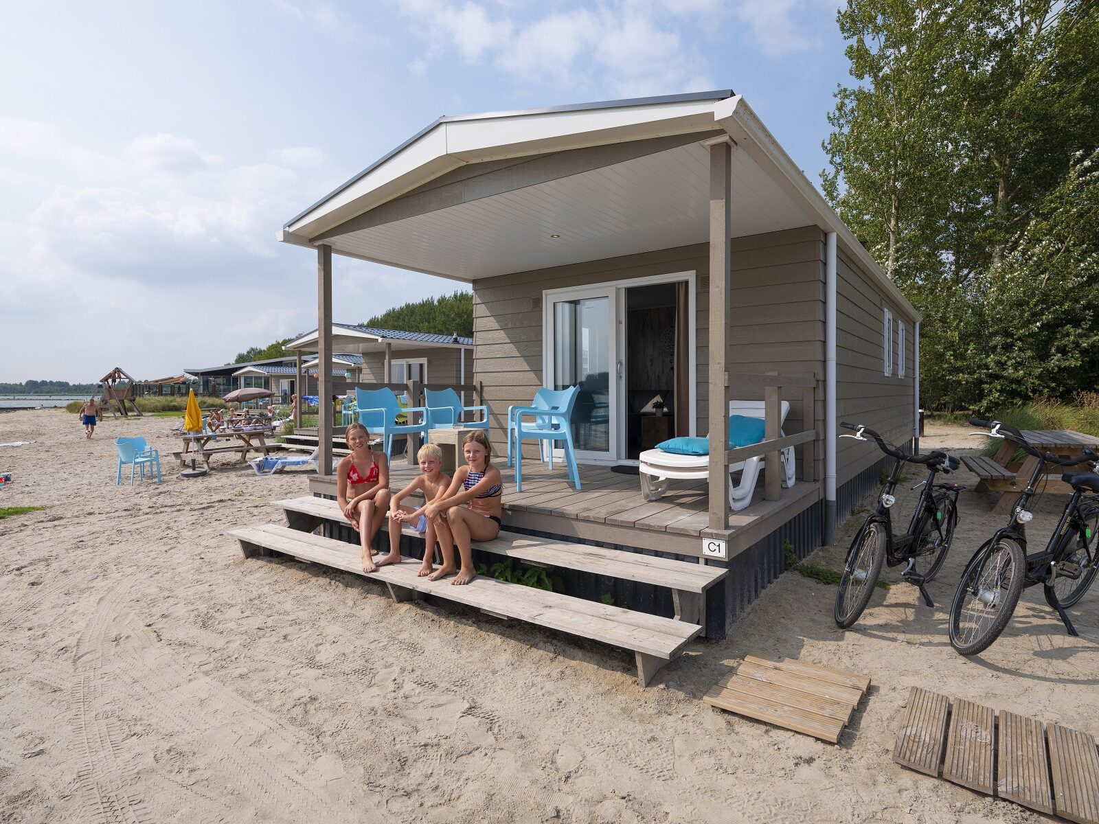 Strandhauschen in den Niederlanden
