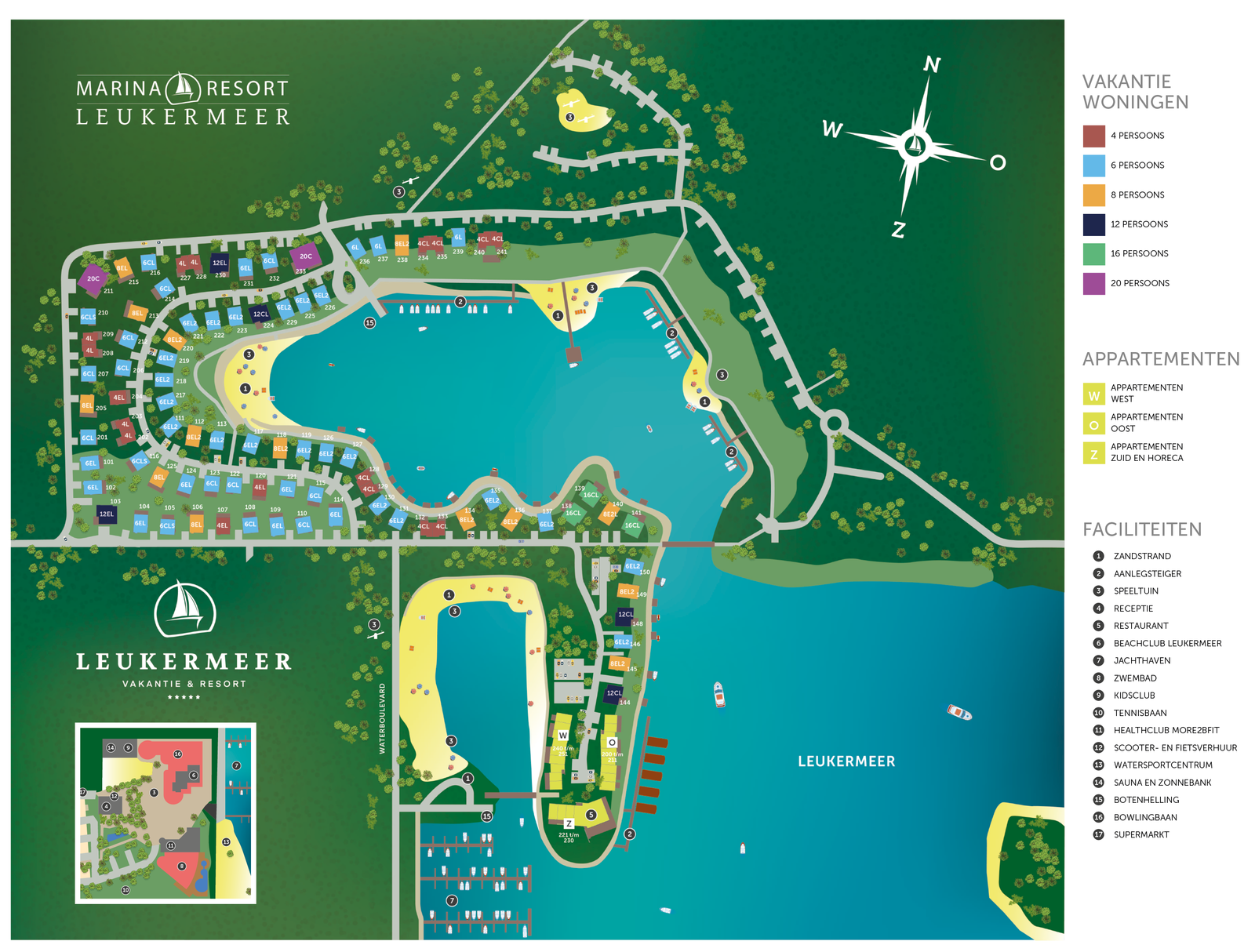 Plattegrond Marina Resort Leukermeer Plattegrond Marina Resort Leukermeer