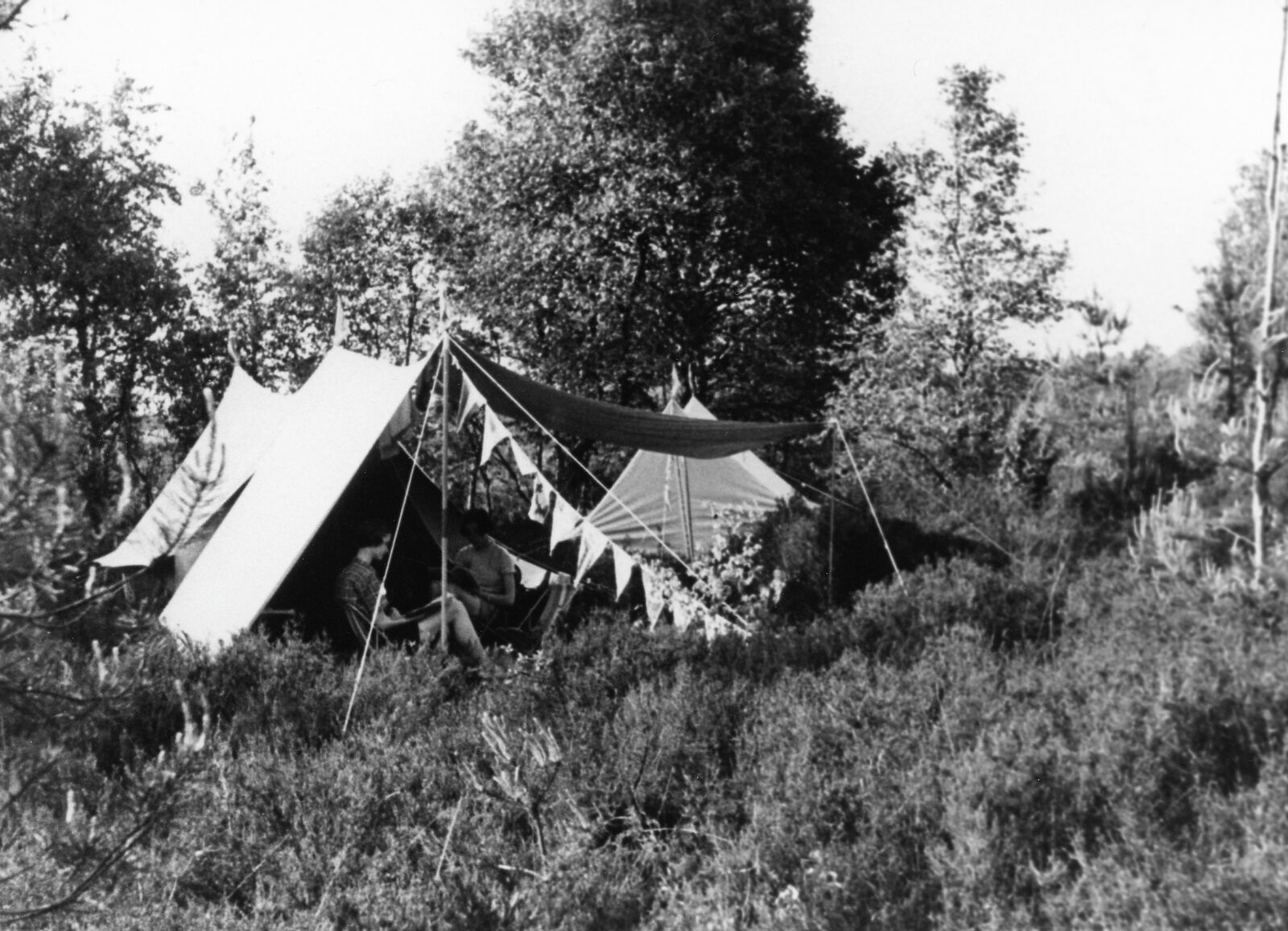 De eerste kampeerder op De Berenkuil