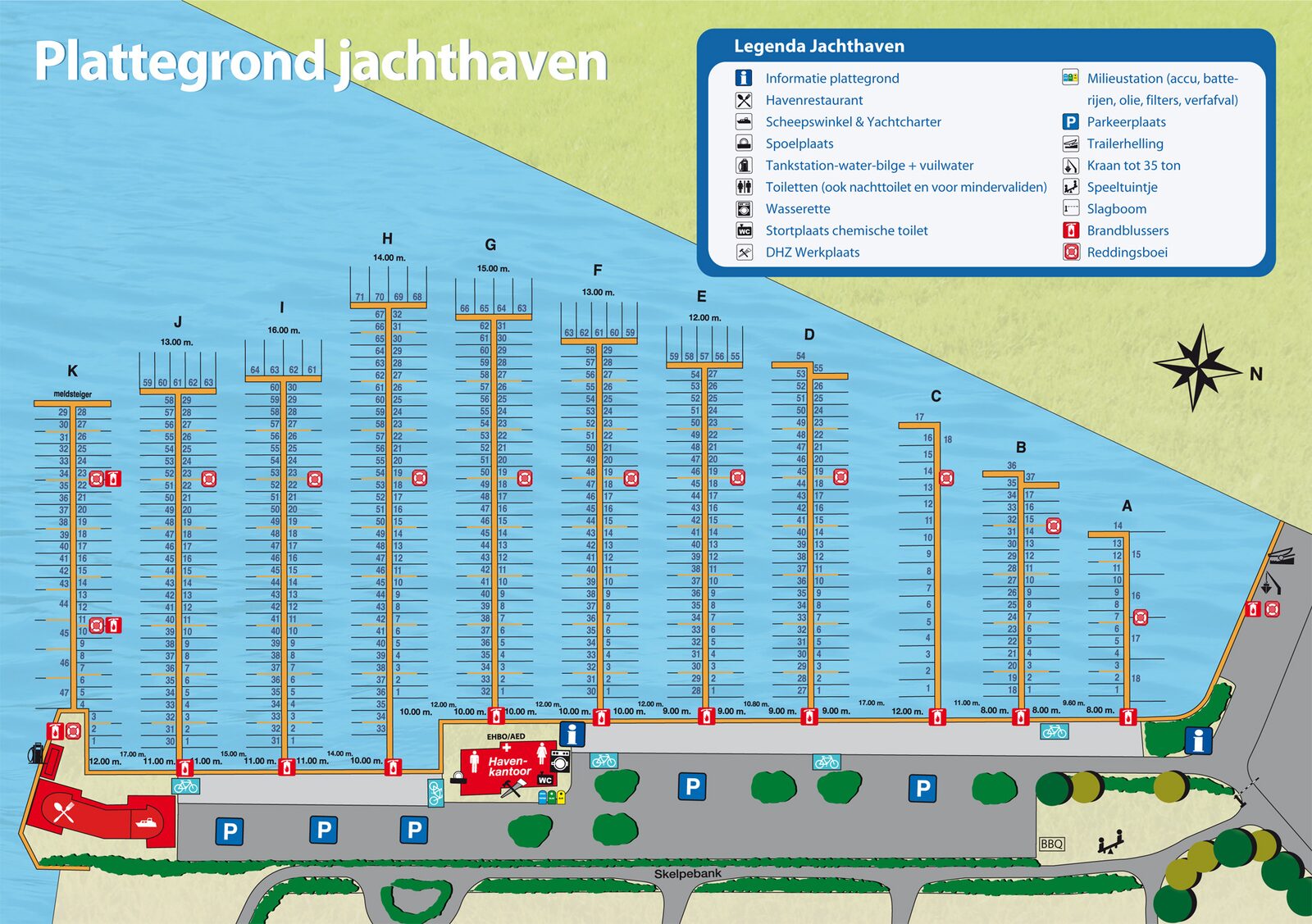 Karte des Yachthafens