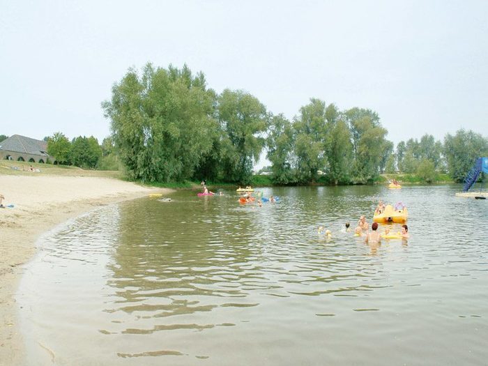 Holiday park with recreational lake