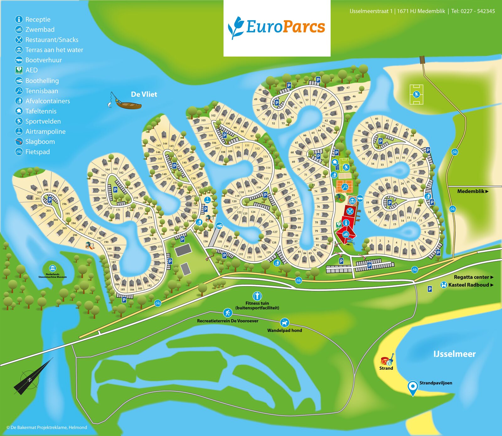 Plattegrond EuroParcs IJsselmeer