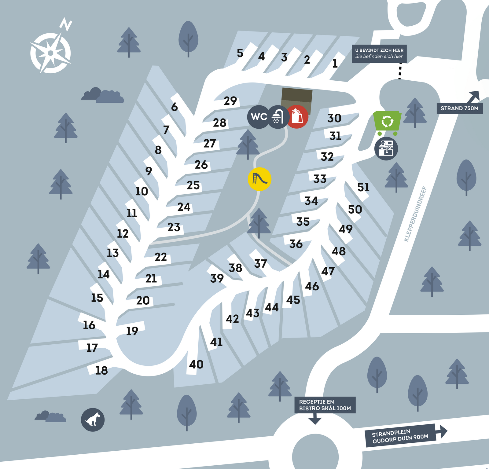 Plattegrond Drive-In Camperpark