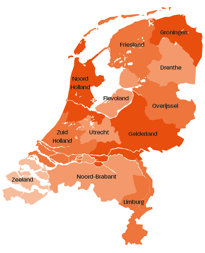 Plattegrond nederland
