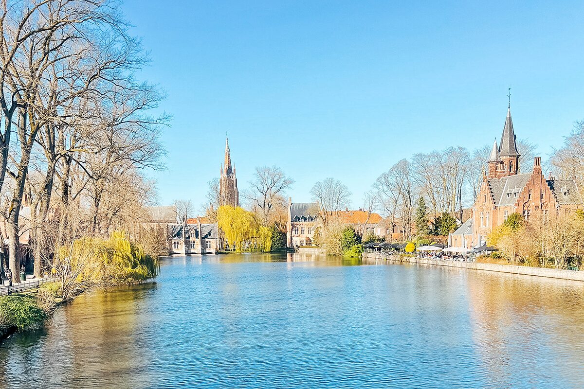 Het Minnewater in Brugge
