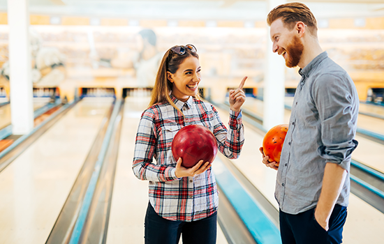 Stel aan het bowlen