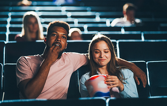 Couple at the movies
