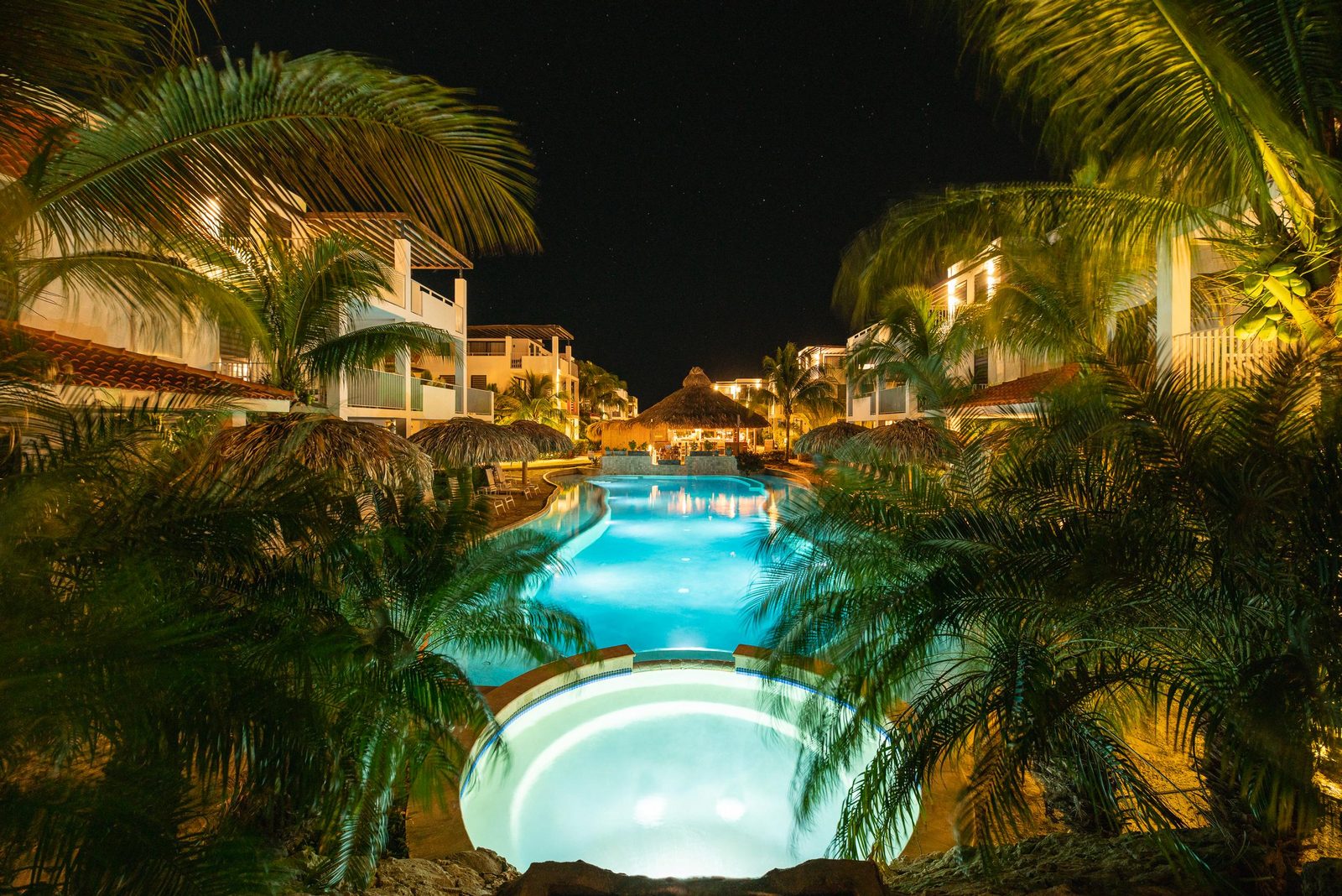 Ein Resort mit eigenem Schwimmbad