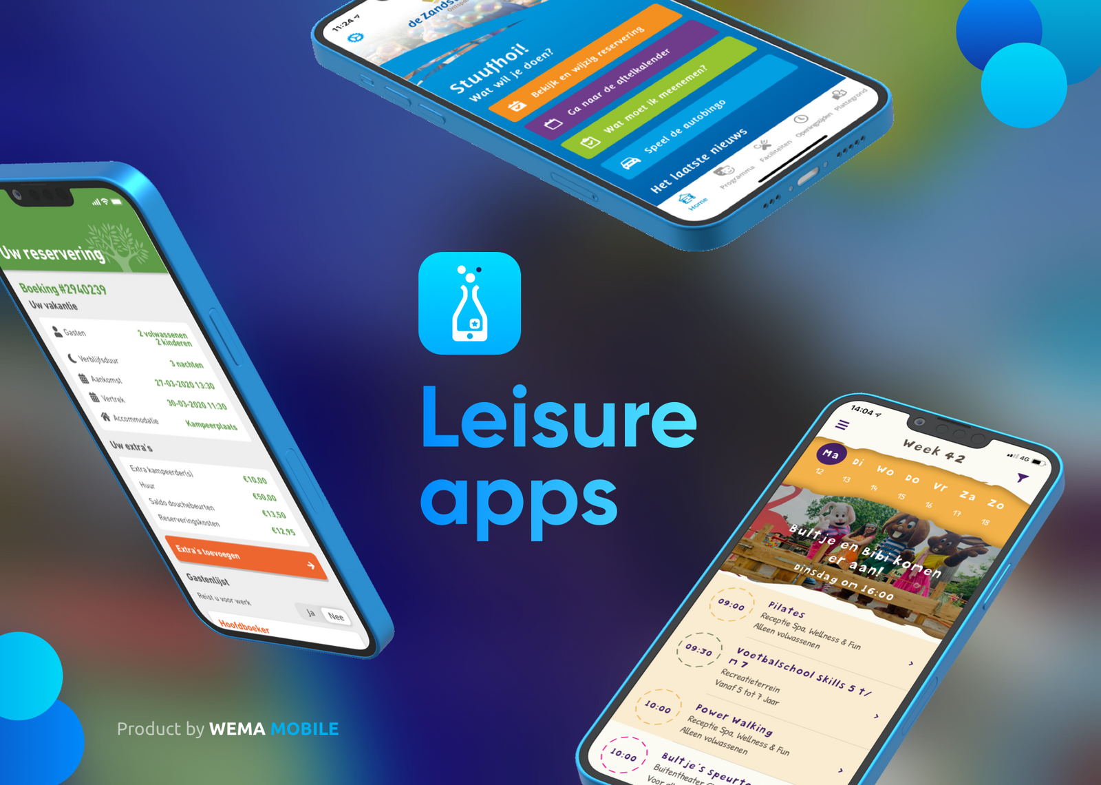 WeMa Mobile | De app voor jouw camping of vakantiepark