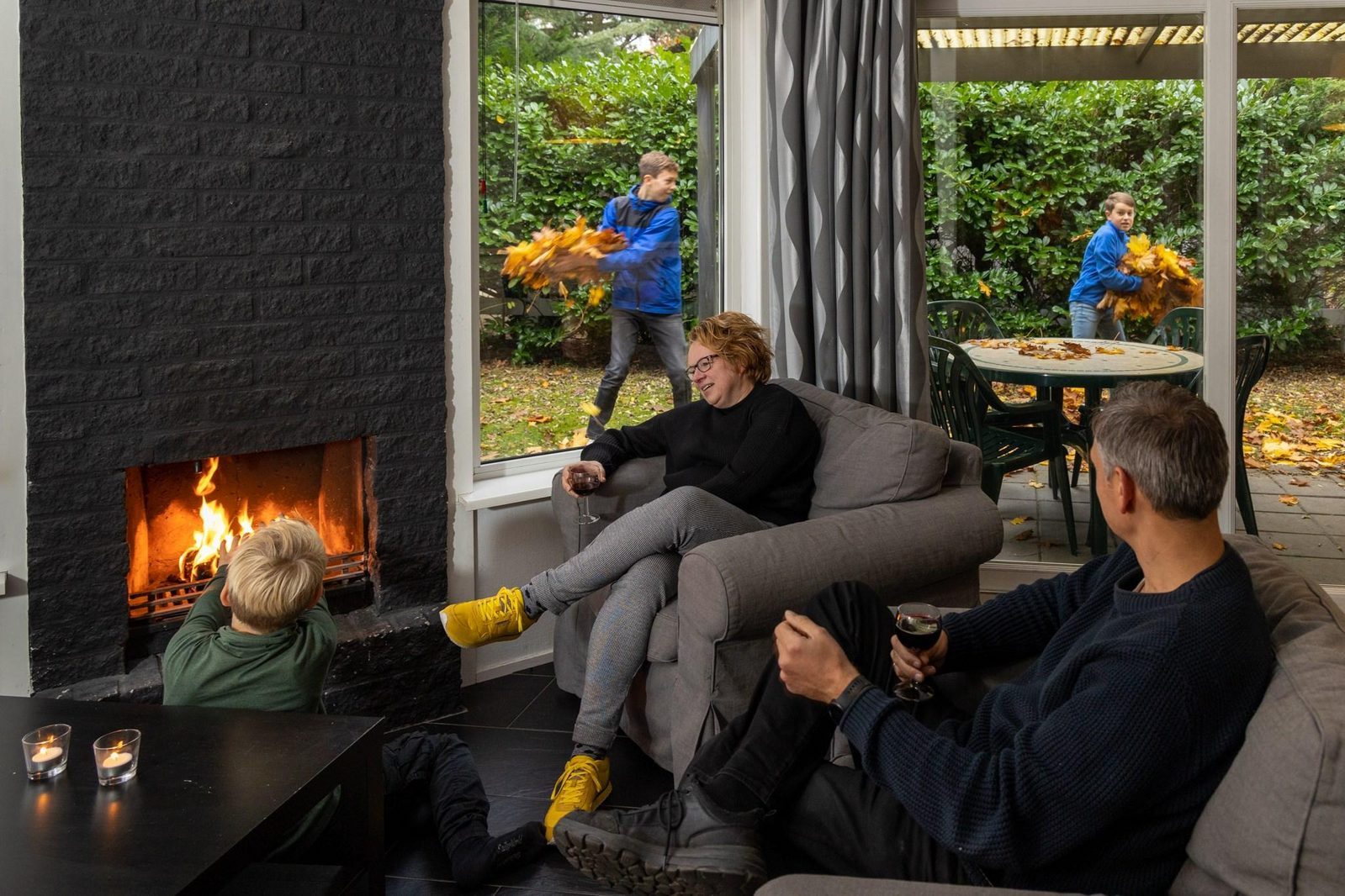 Vakantiehuis met open haard Bungalowpark Het Verscholen Dorp