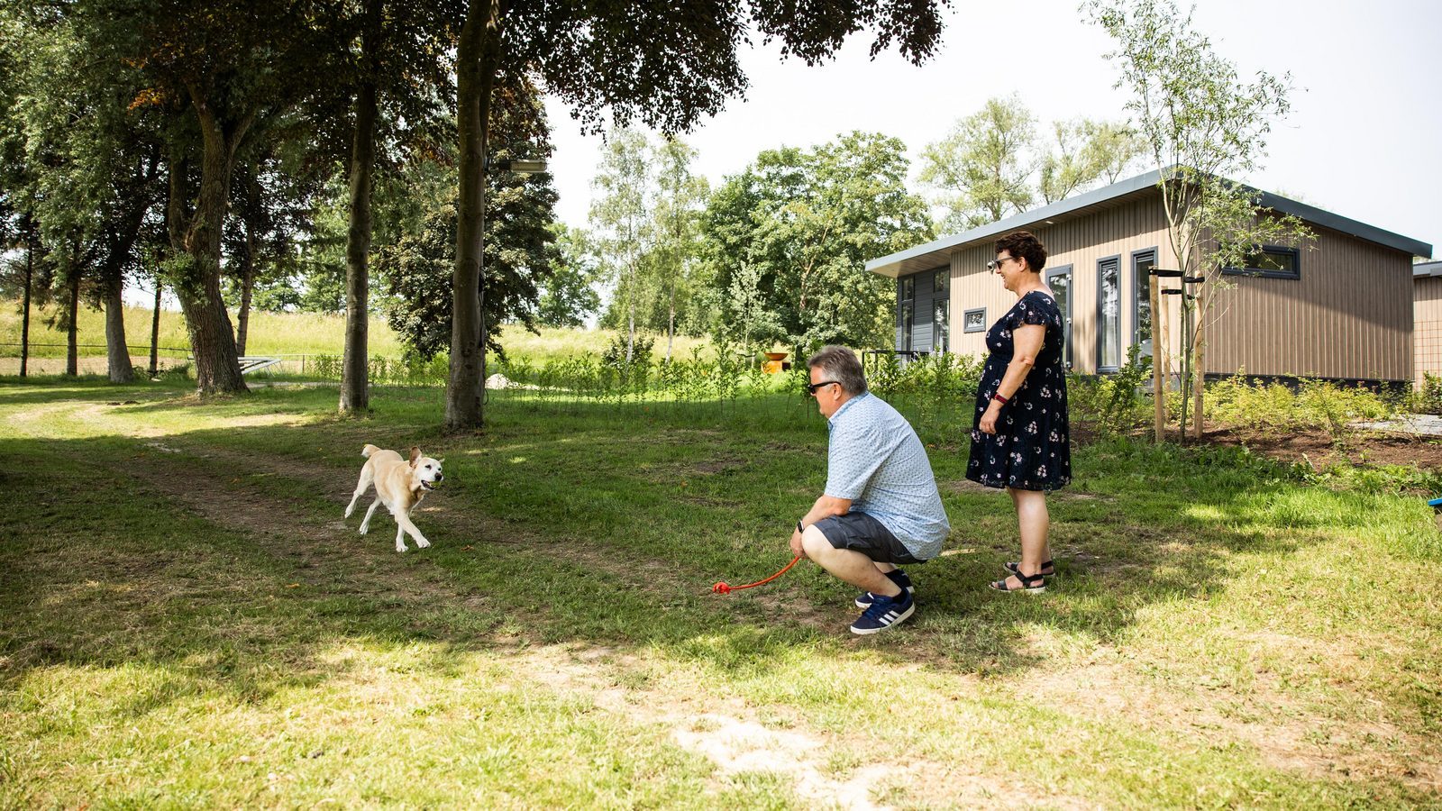 Campingplatz an der IJssel mit Hund