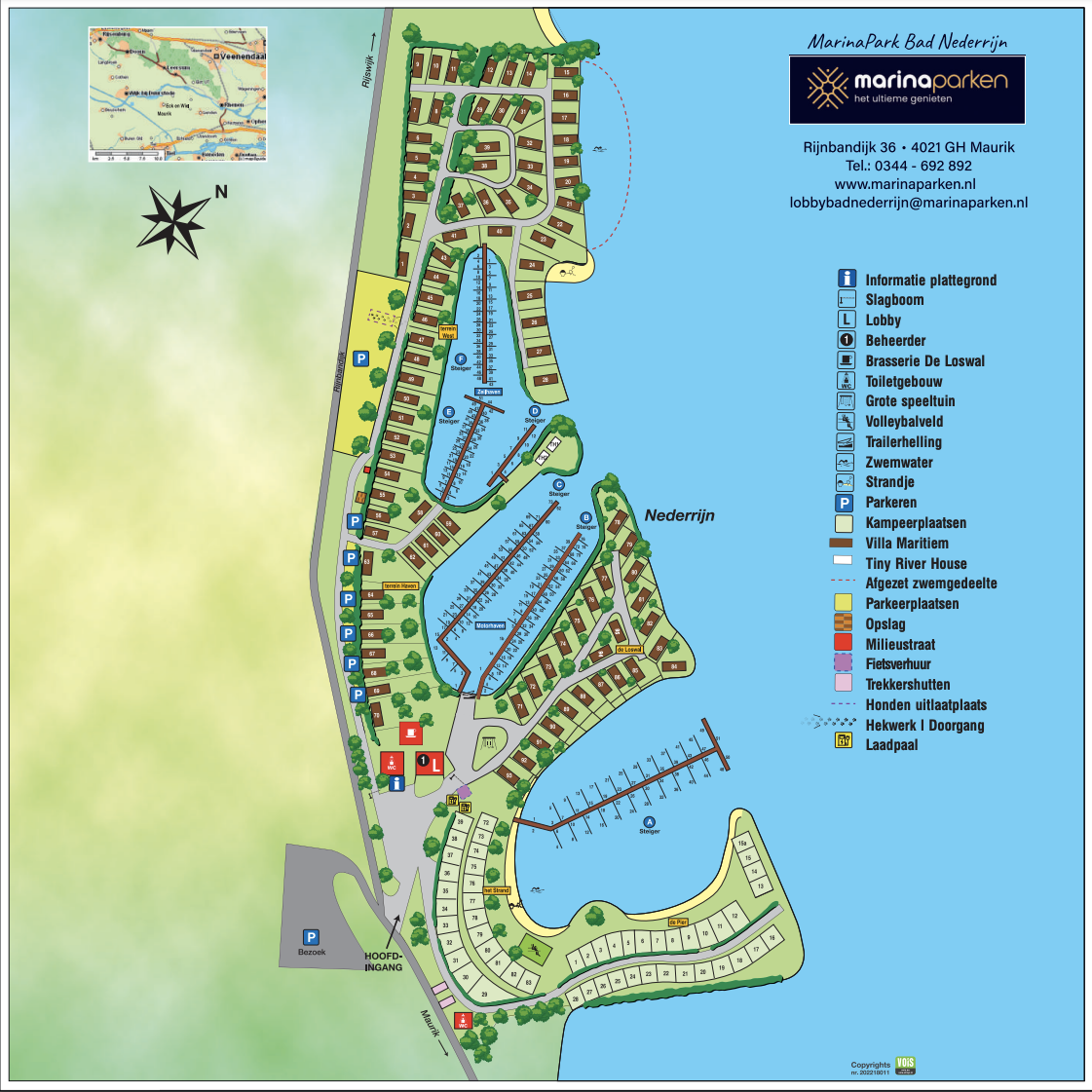 Plattegrond MarinaParken
