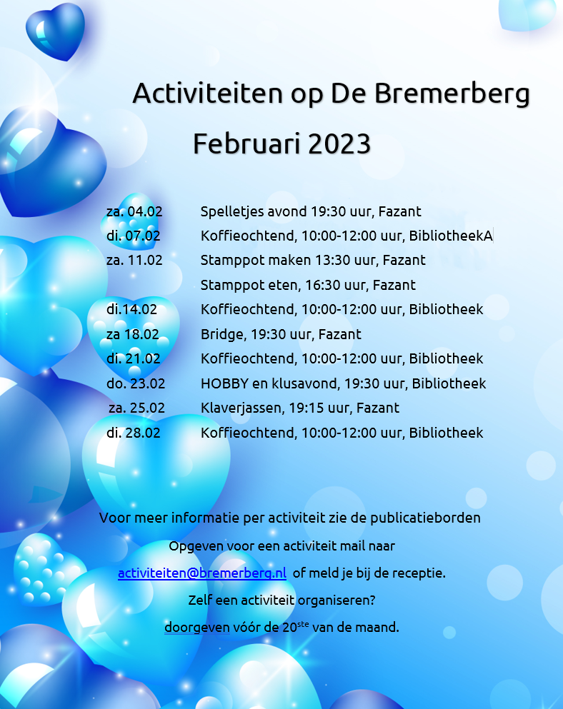 Activiteiten voor leden van Bungalowpark de Bremerberg