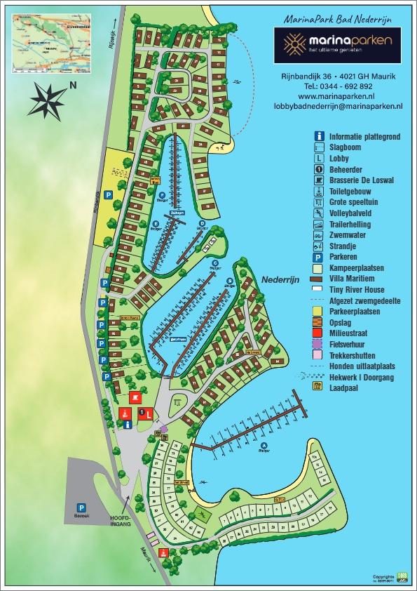 Karte MarinaPark Bad Nederrijn