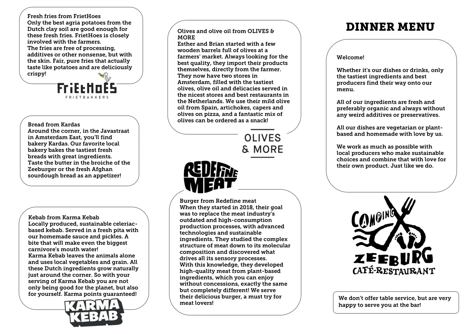 menu en