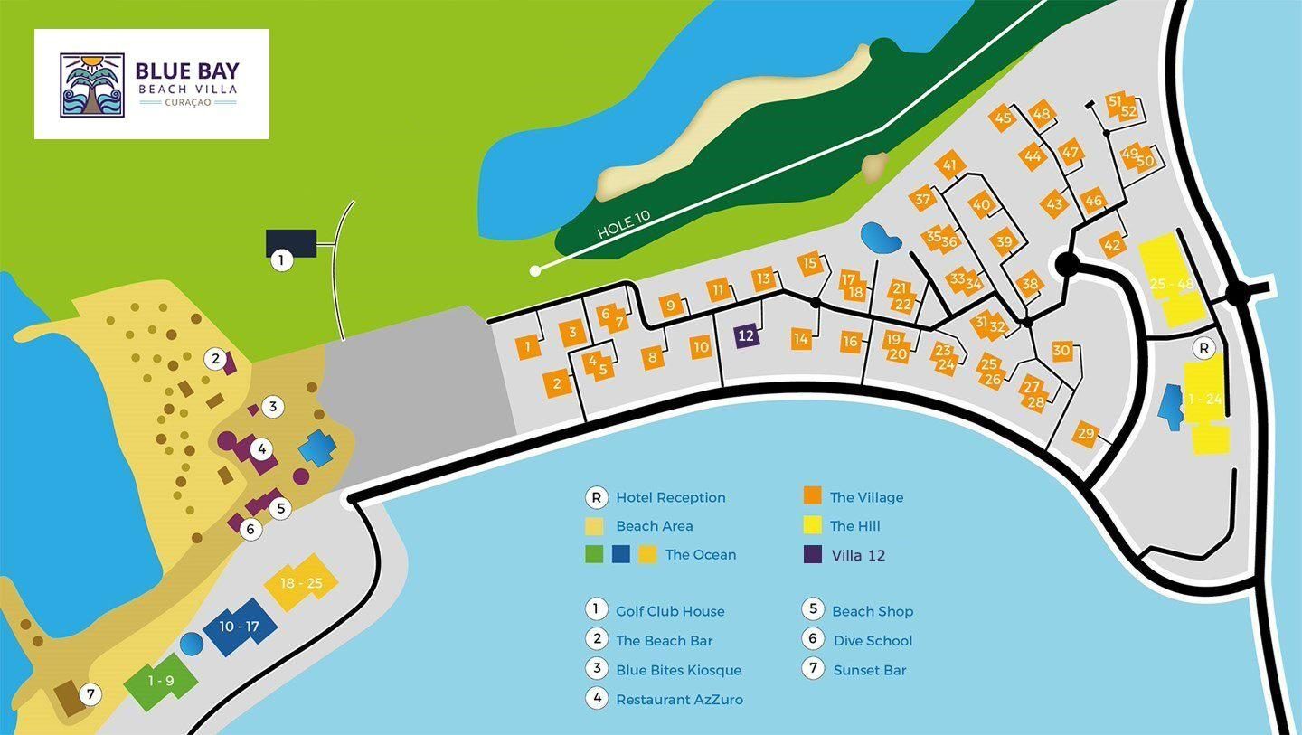 Plattegrond Blue Bay Beachvilla