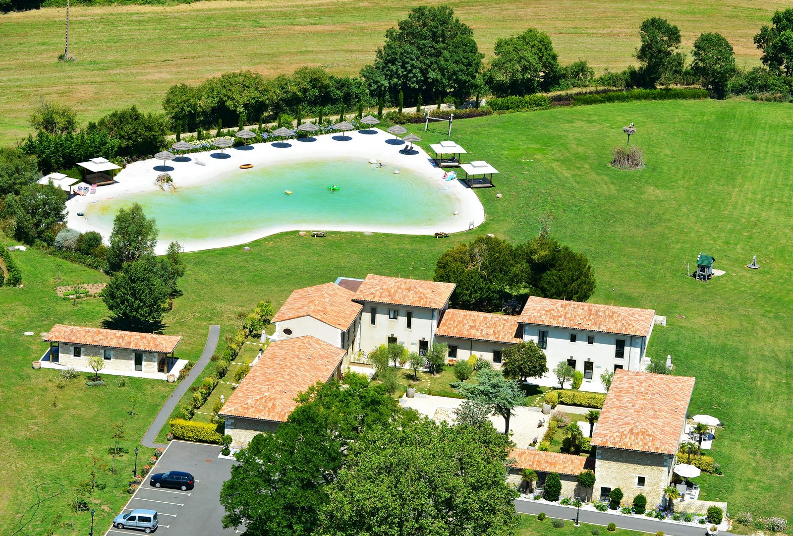 Kleinschalig vakantiepark domaine les Marée in Zuidwest Frankrijk