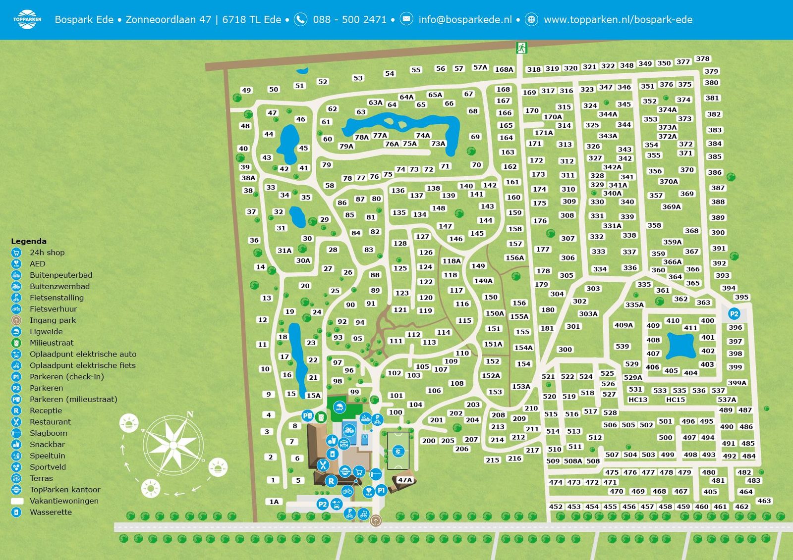 Plattegrond van Bospark Ede