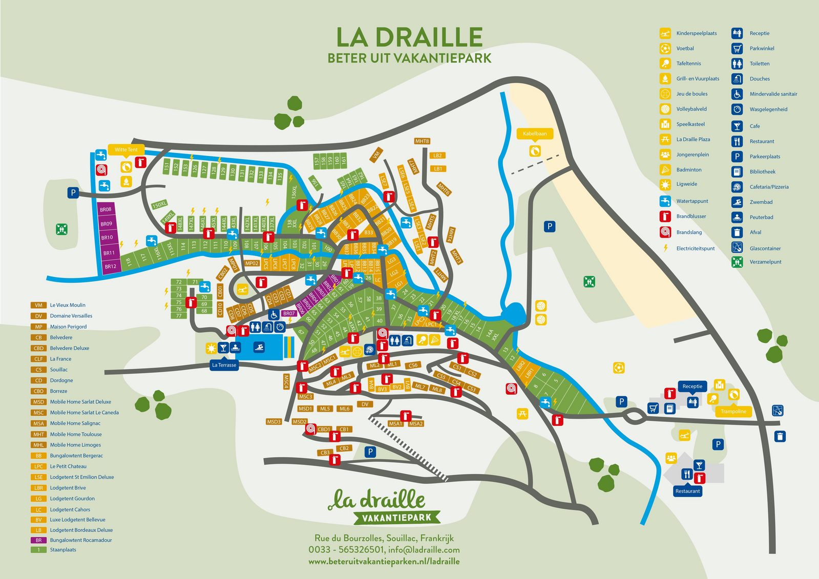 Plattegrond La Draille 2023