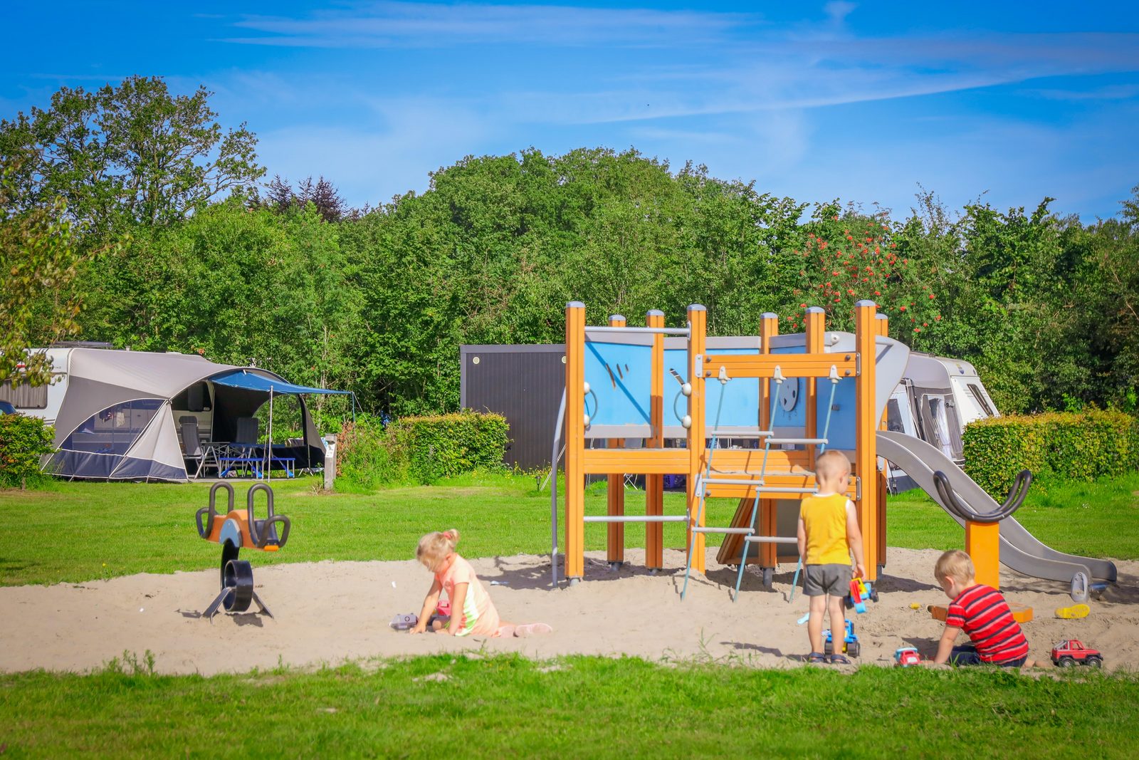 Playgrounds on the camping pitches