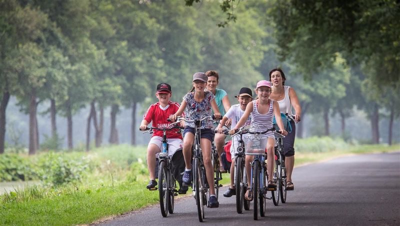 theorie Manieren galblaas Fietsvakantie in Ommen? Camping de Koeksebelt. 5-sterren camping gelegen op  een eiland!