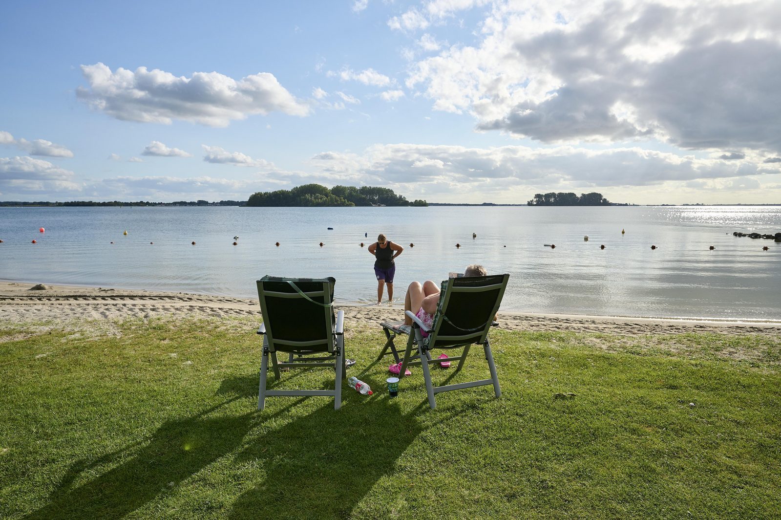 Uitzicht Veluwemeer kamperen