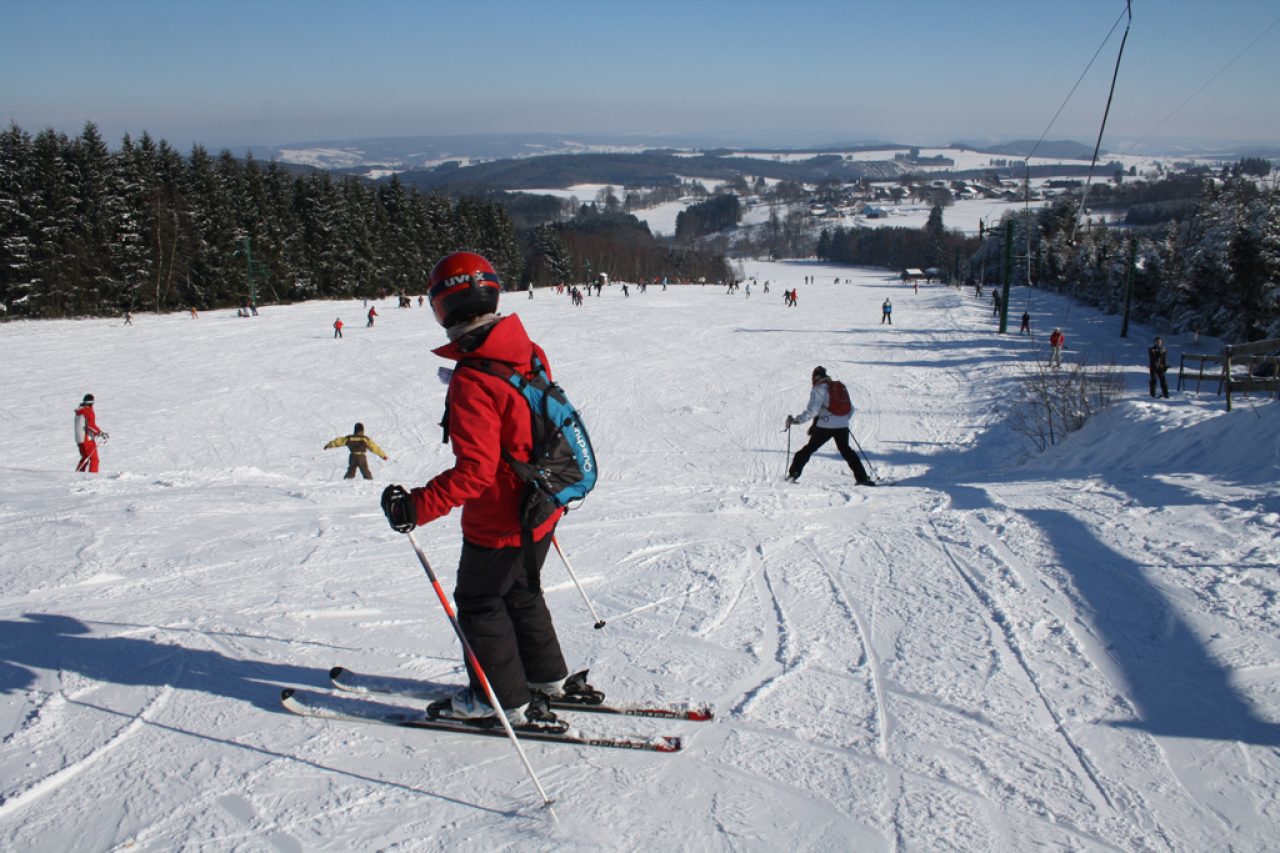 Skilaufen in den Ardennen