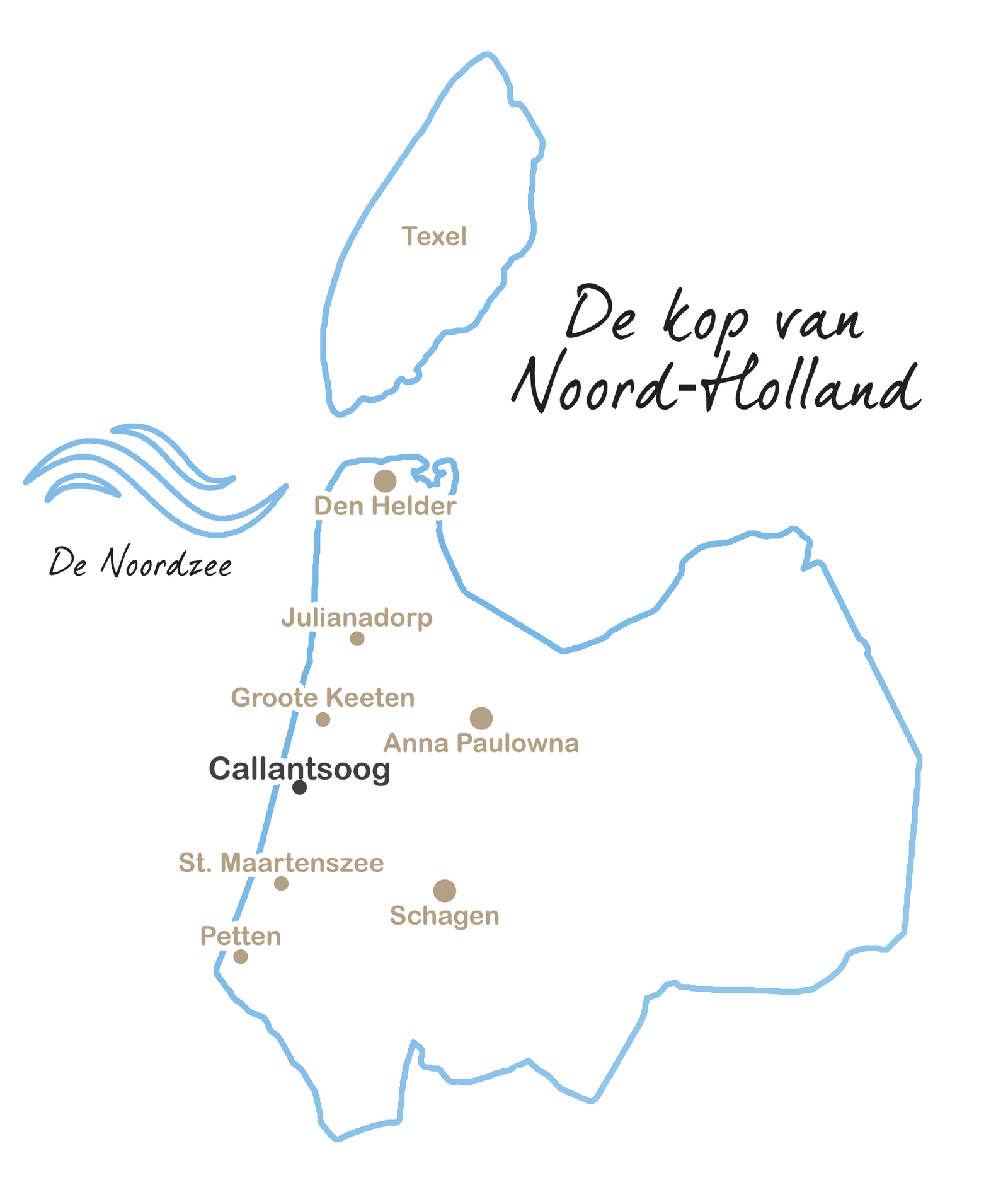 Kaart Callantsoog