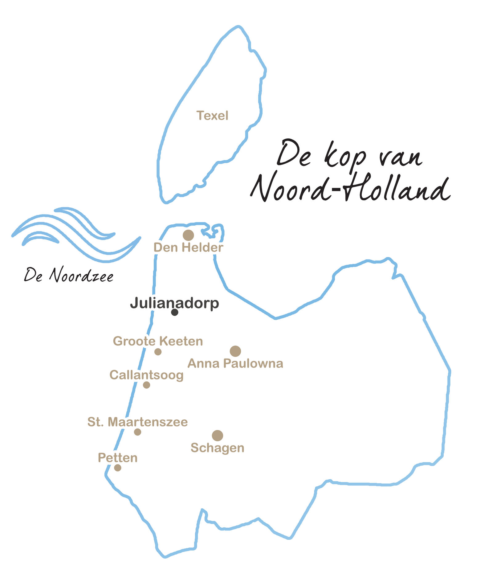 Kaart Julianadorp