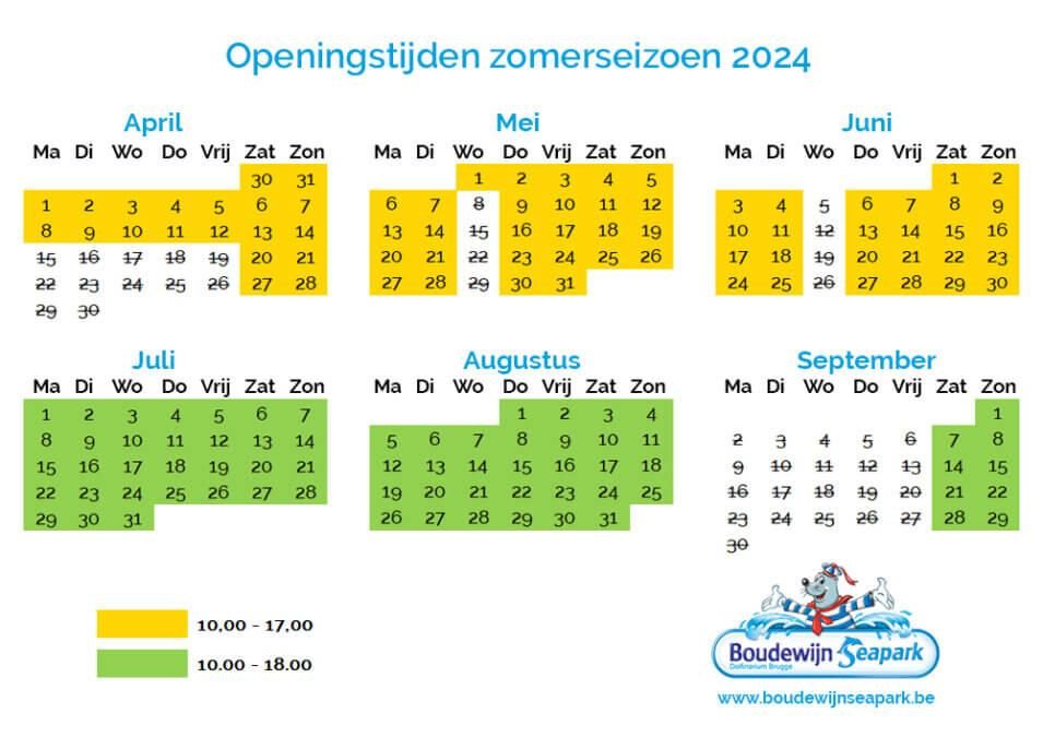 Opening hours  Boudewijn Seapark
