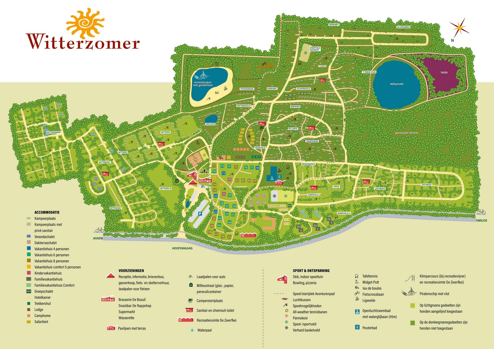 Map of Holiday Resort Witterzomer