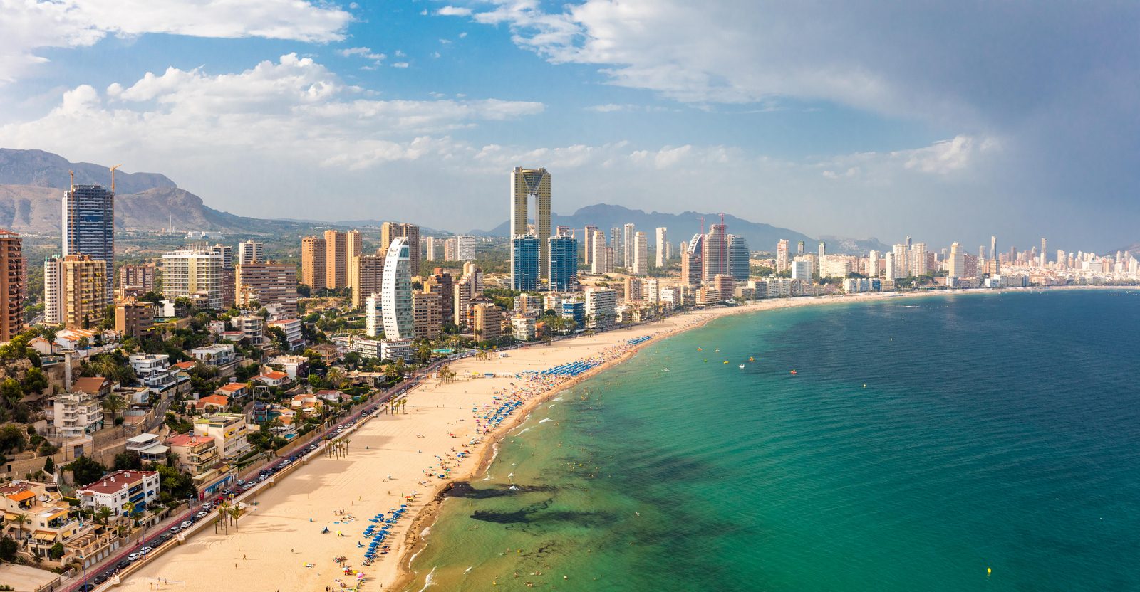 Uitzicht op Playa Poniente - Benidorm 