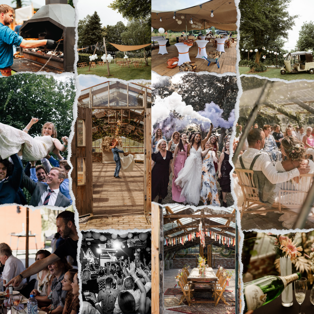 bruiloft collage