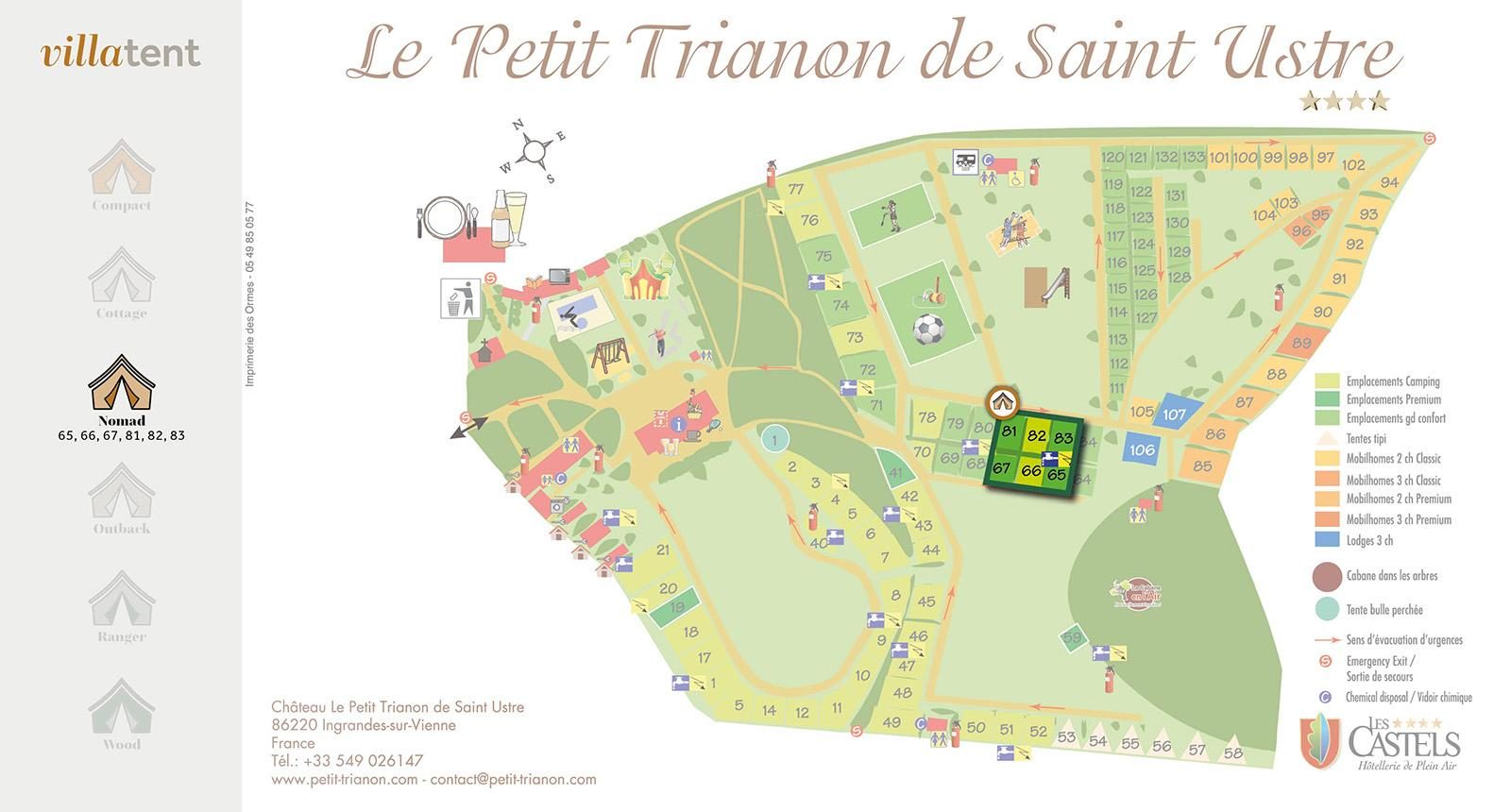 Plattegrond Le Petit Trianon