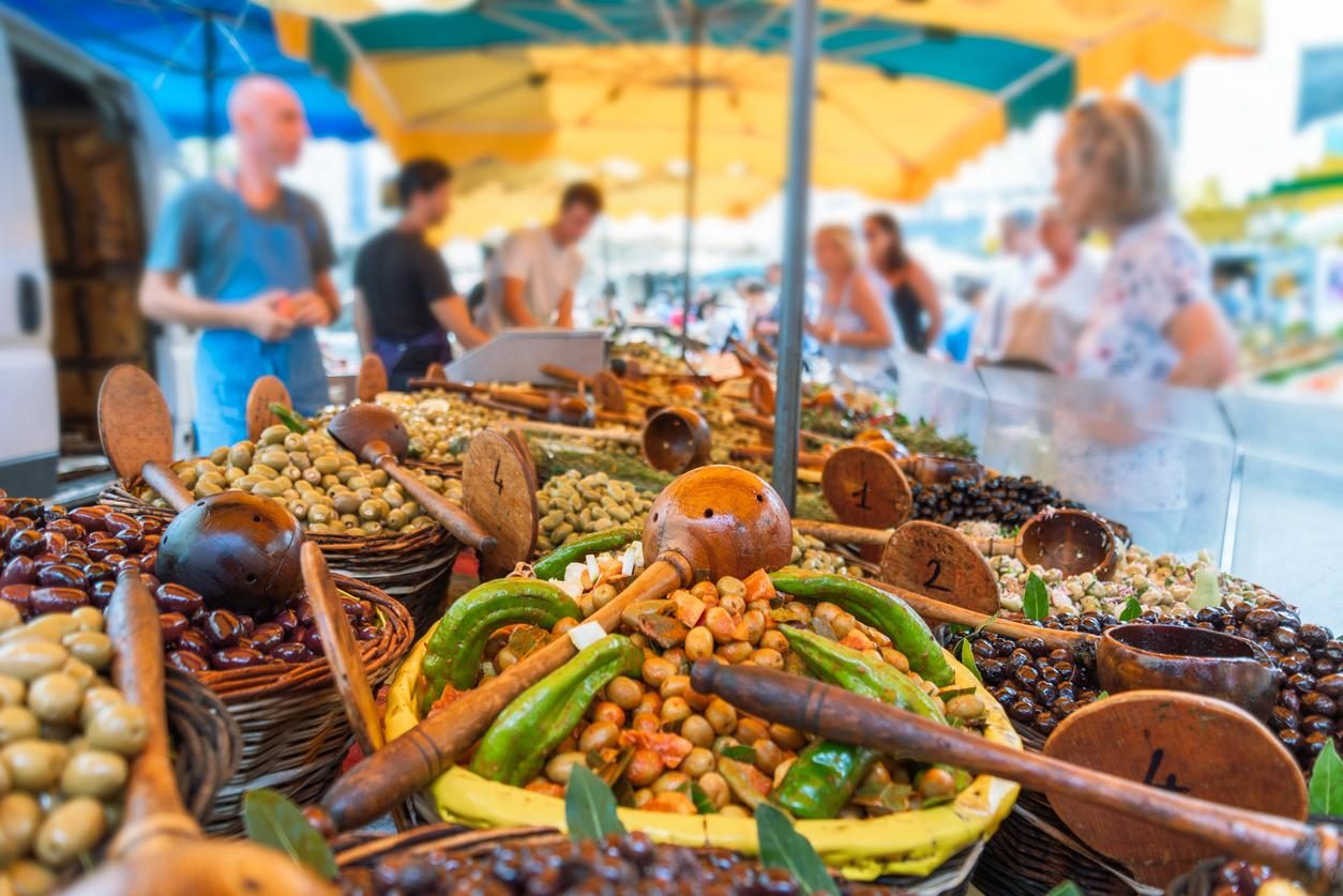 Marché à Vence sur la Côte d'Azur