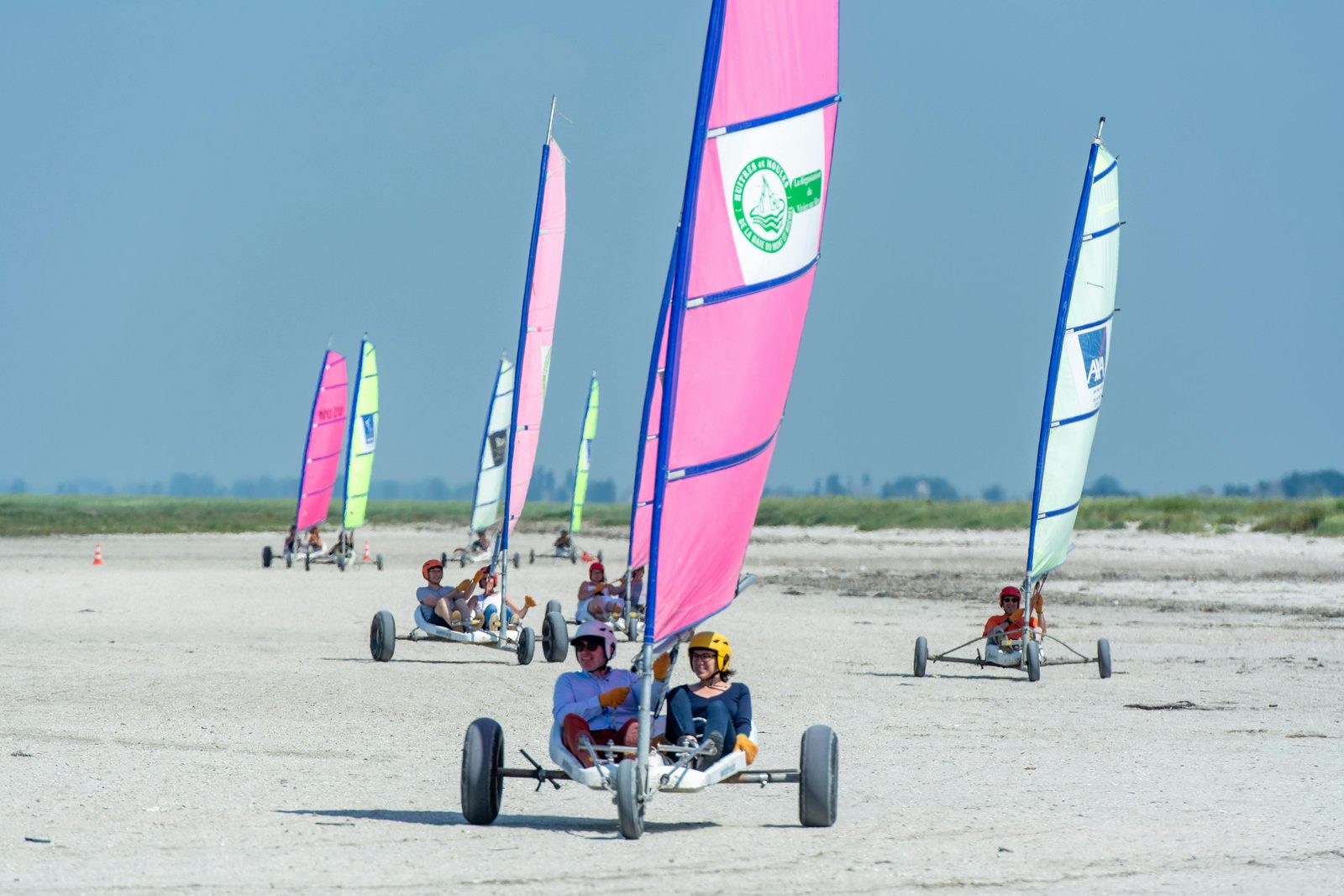 Char à voile sur la Côte d'Opale