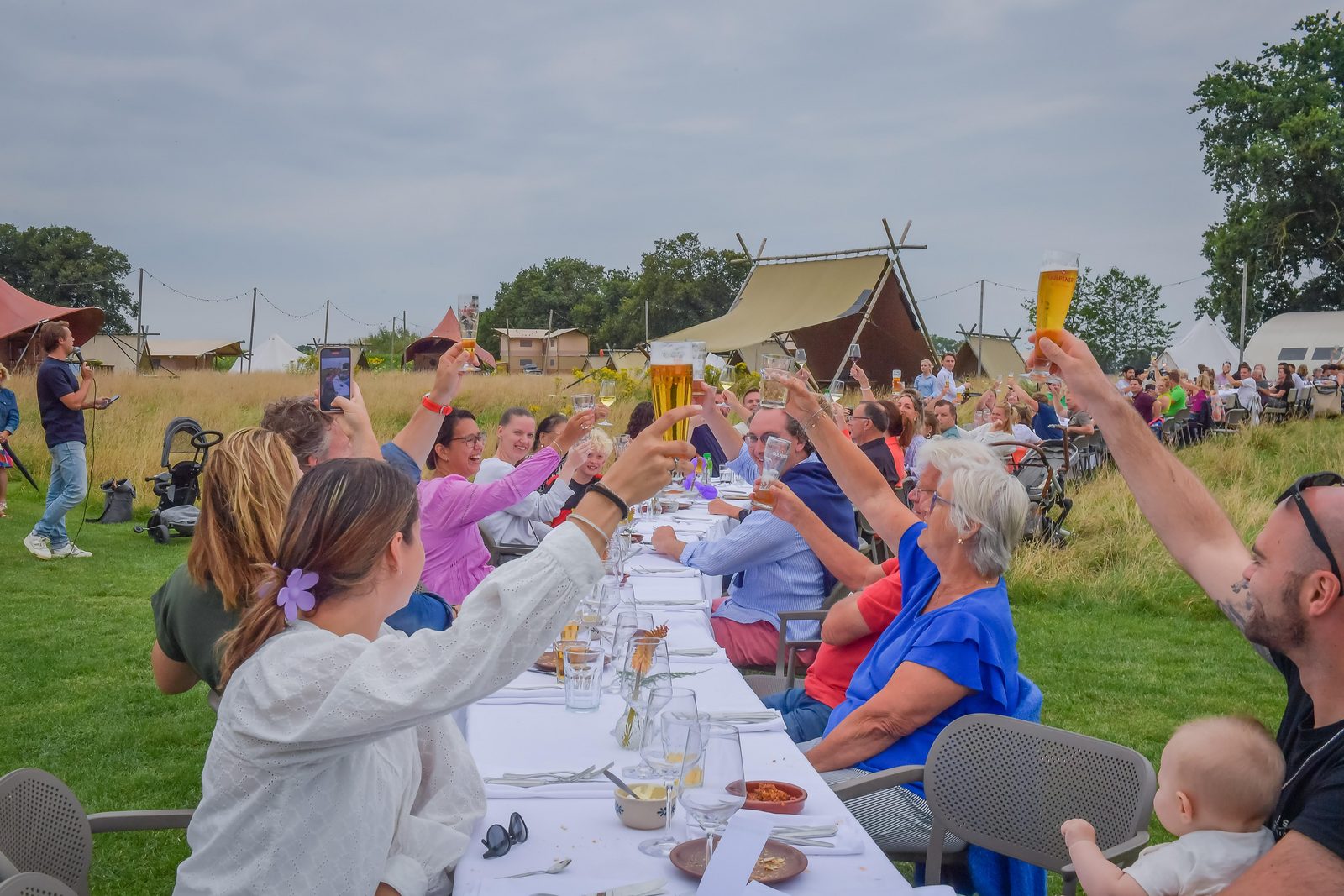 De langste campingtafel van Nederland
