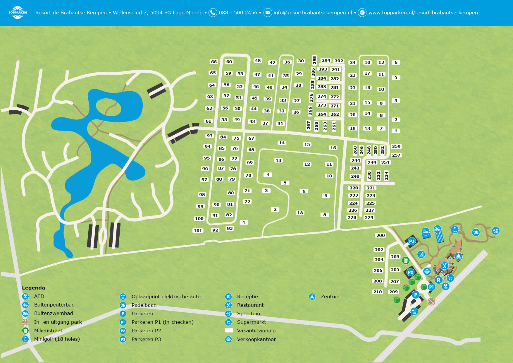 Plattegrond | Resort de Brabantse Kempen | TopParken