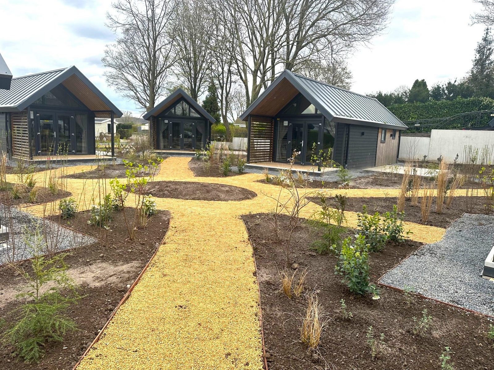 Wood Lodge op een nieuw deel van het park