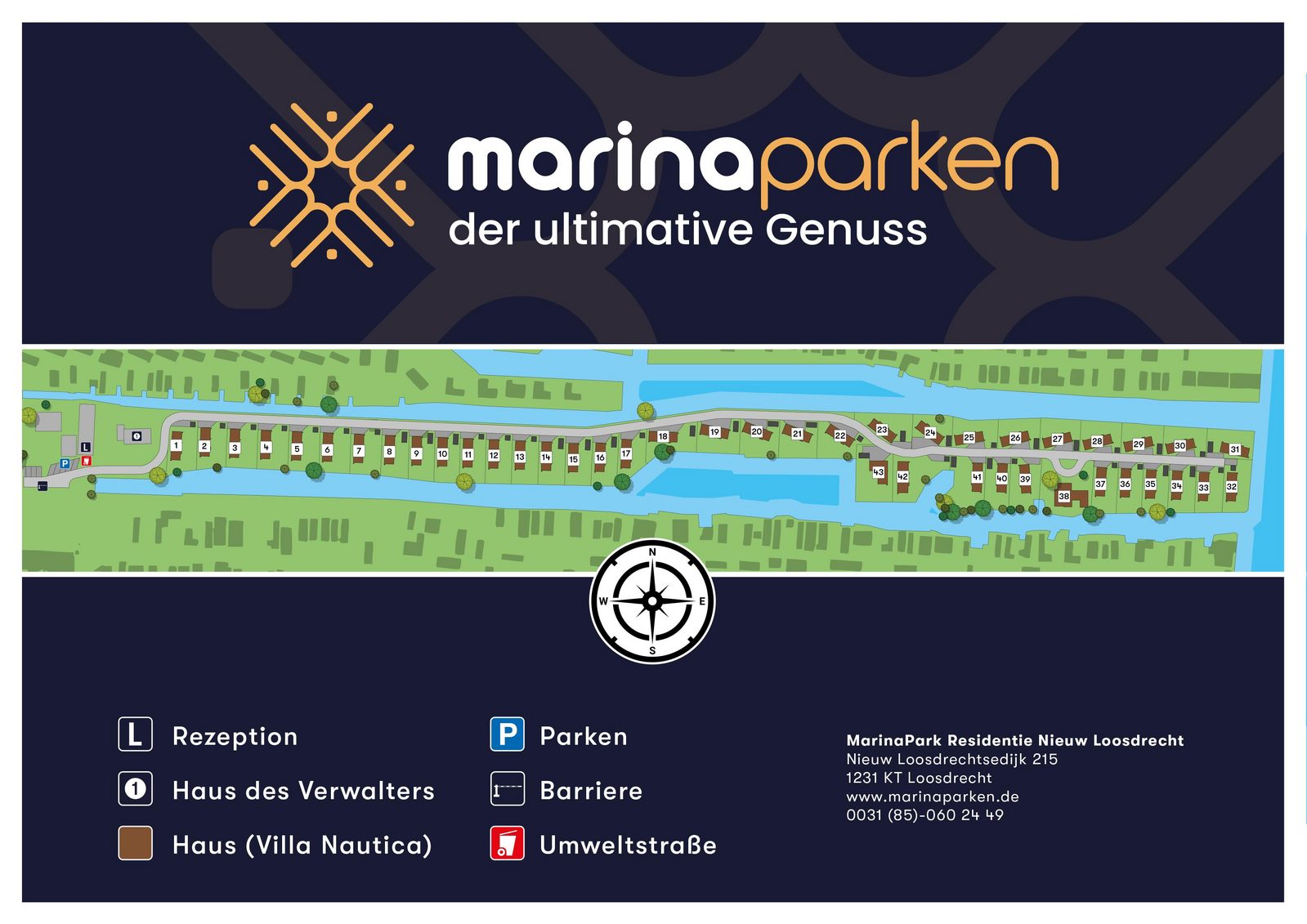 Karte Marina Parken Loosdrecht