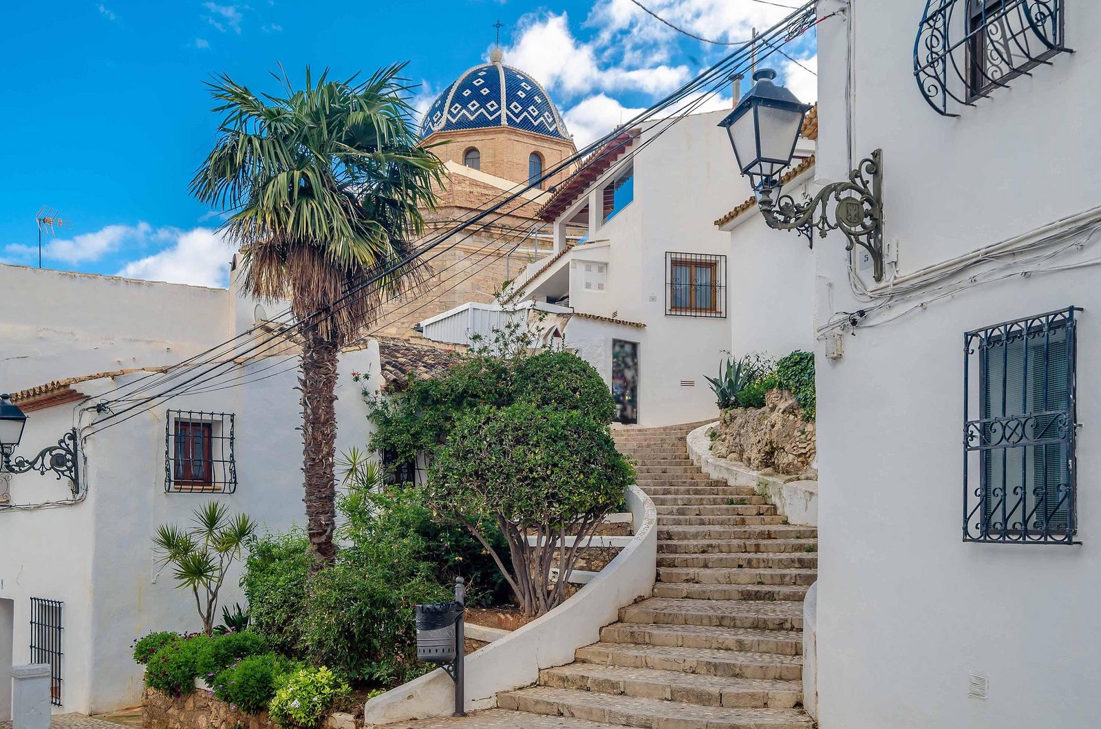 View of the church of Altea