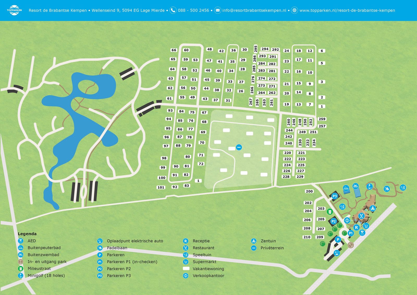 Plattegrond van Resort de Brabantse Kempen