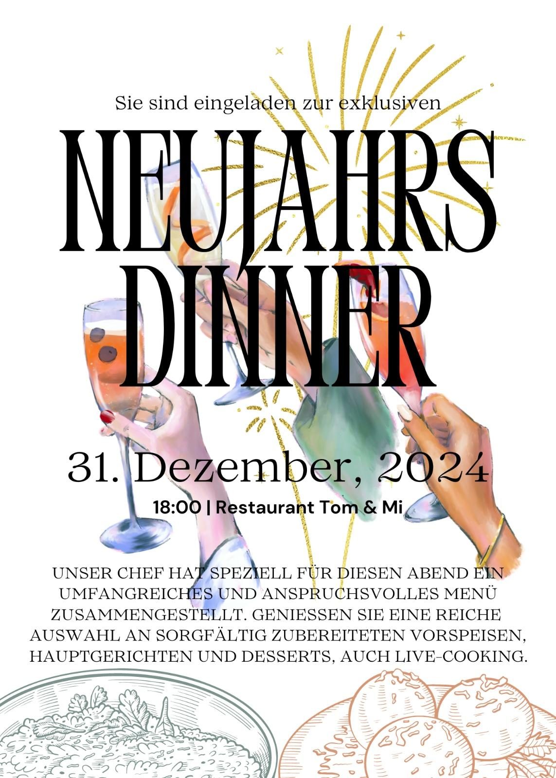 Exklusives Silvester-Dinner