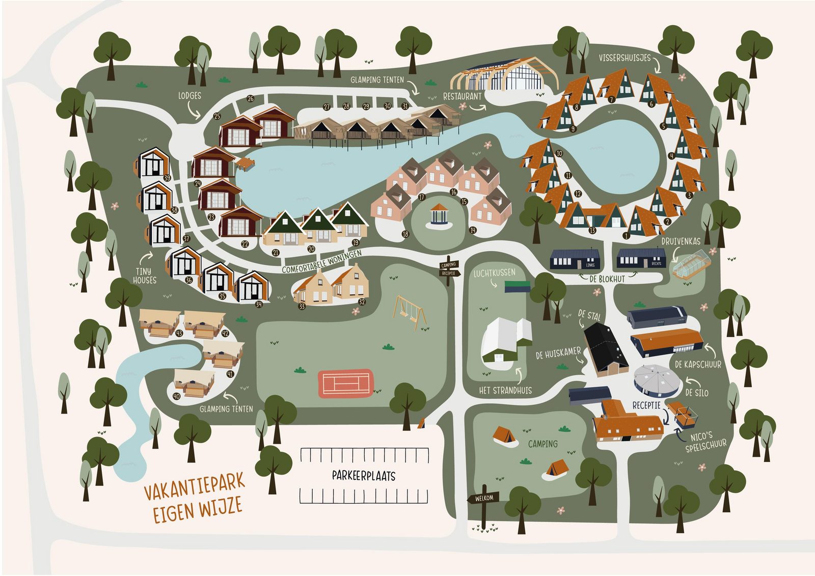 Plattegrond vakantiepark Eigen Wijze