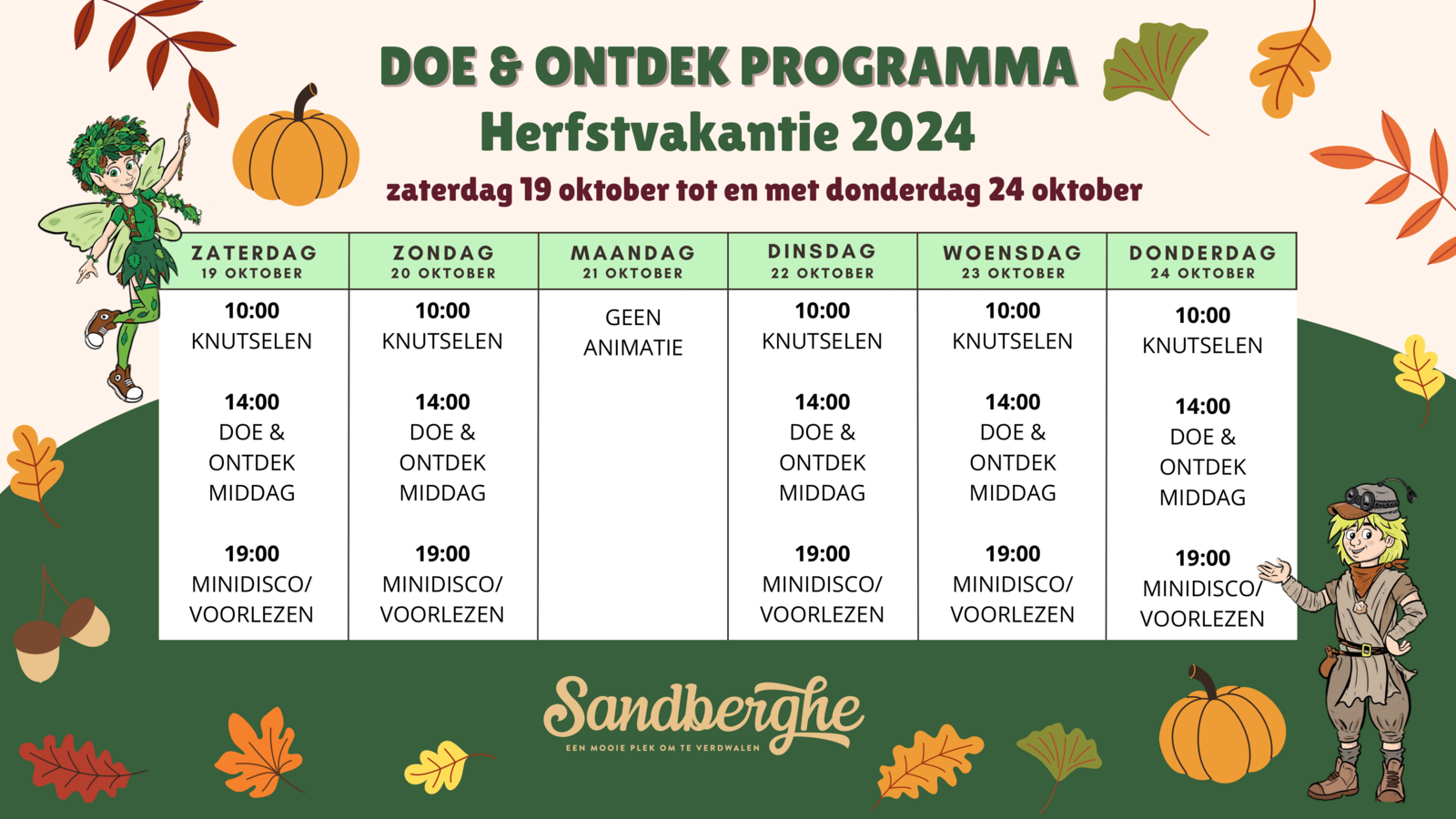 Herfstvakantie week 1