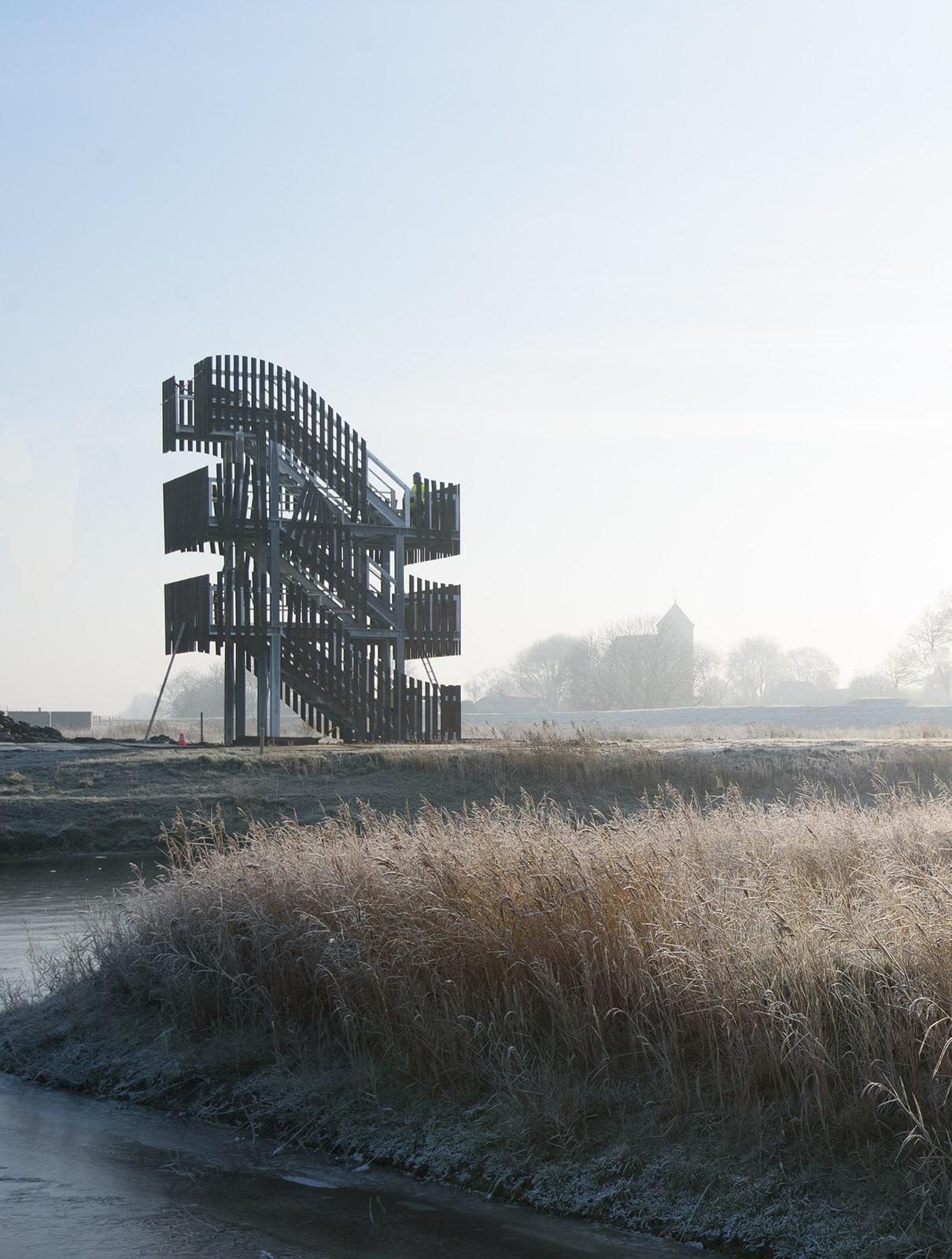 Aussichtsturm Der Golf von Termunterzijl