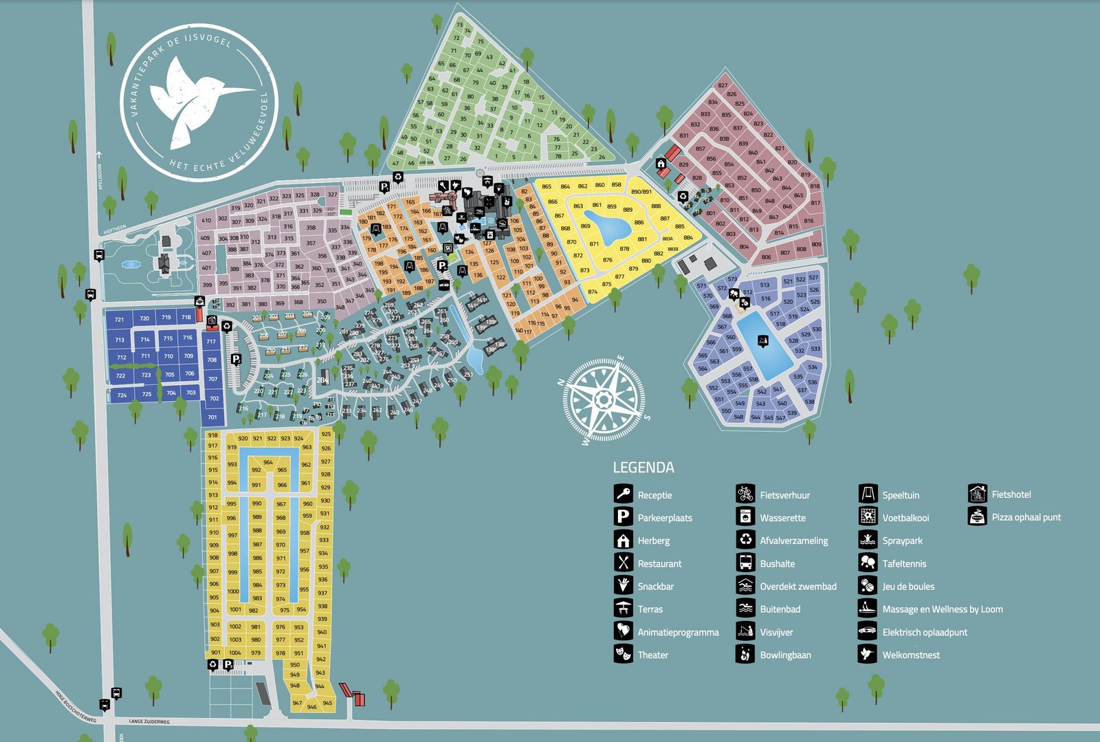 Plattegrond Vakantiepark De IJsvogel