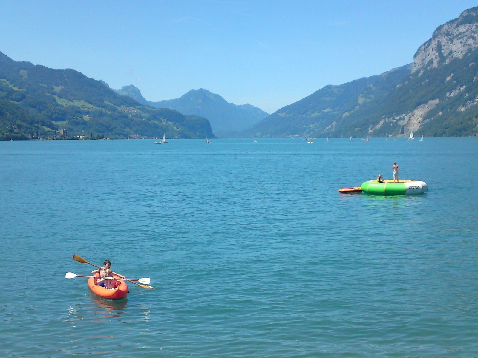 Water sports on the Walensee